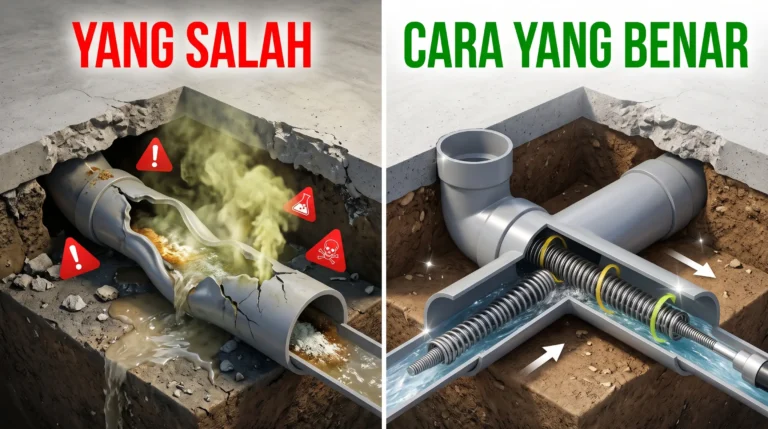 Sering menggunakan cairan kimia atau soda api untuk mengatasi saluran air mampet Hentikan kebiasaan ini sebelum pipa PVC di rumah Anda meleleh dan jebol!
